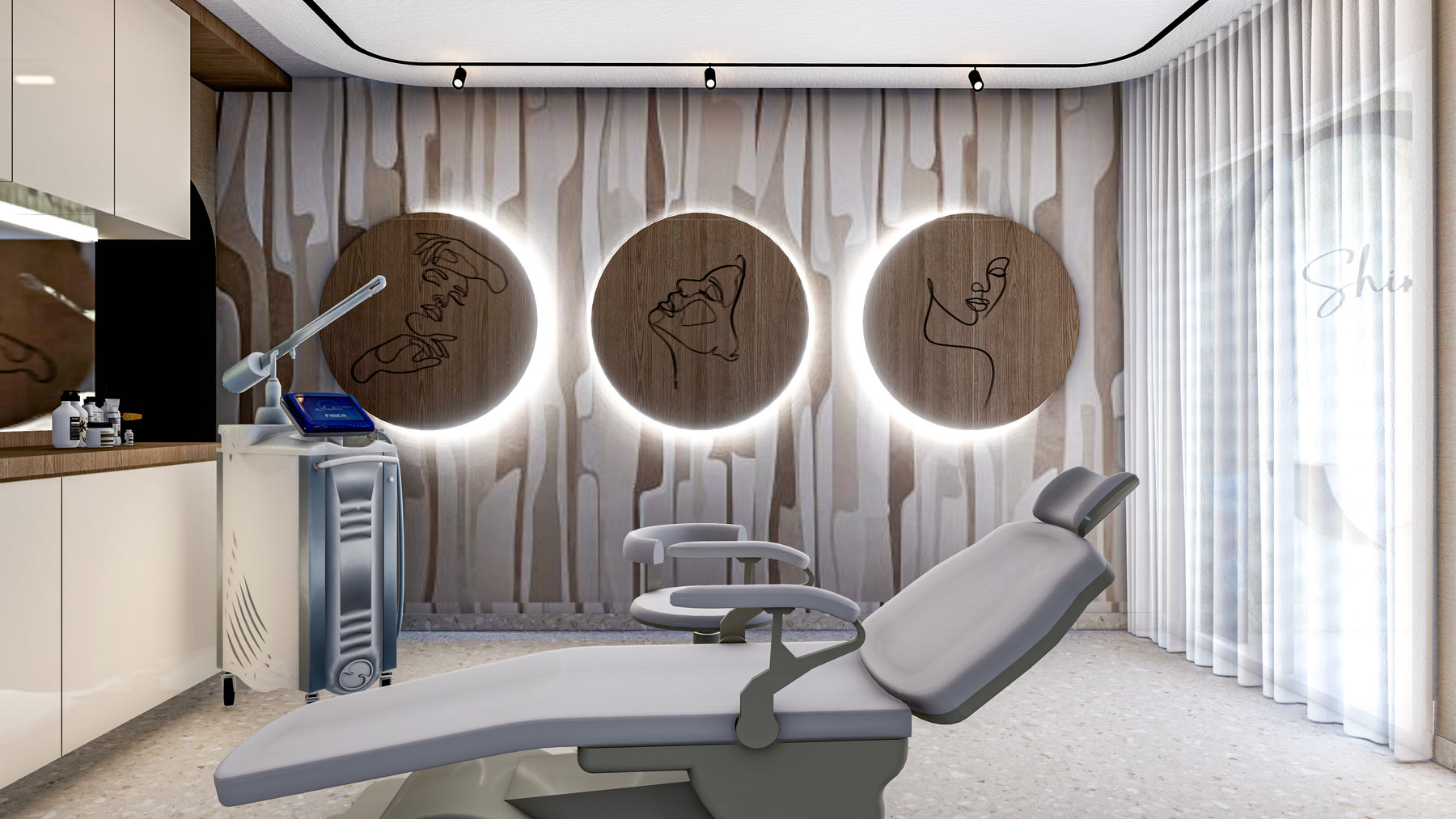 La salle laser du cabinet